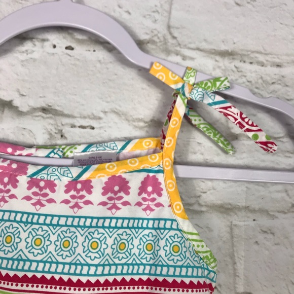 Blueberi Boulevard Paisley Striped Summer Dress 6X - Picture 4 of 8